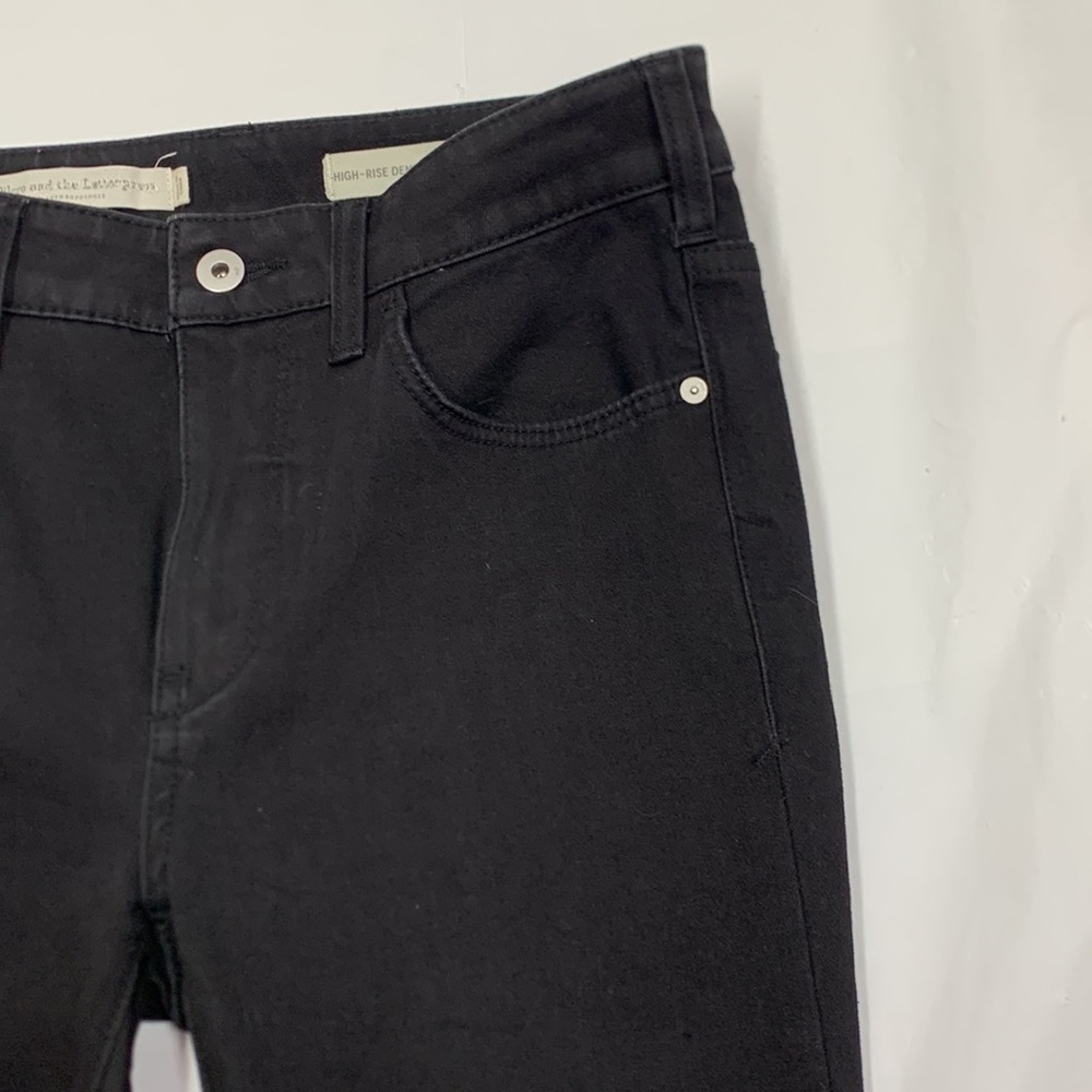 Women Pilcro And the Letterpress Black High-Rise Denim Leggings Size 27 - Picture 4 of 12